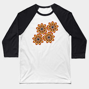 Geometric flowers Baseball T-Shirt